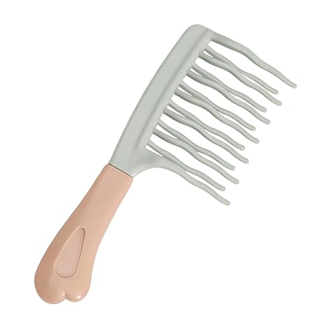 Wide-Tooth Wavy Comb – Anti-Static Detangling Hair Comb for Wet and Dry Hair