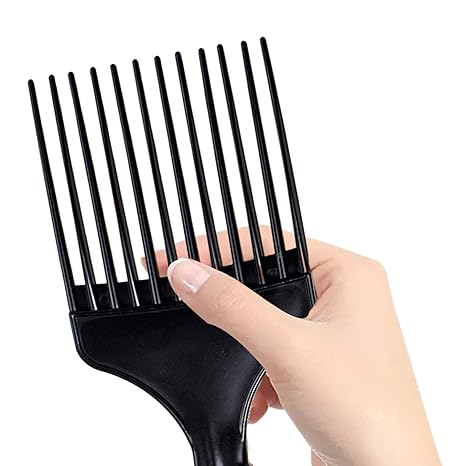 Vintage Raised Fist Wide-Tooth Hair Pick Comb – Large Tooth Detangling and Styling Comb
