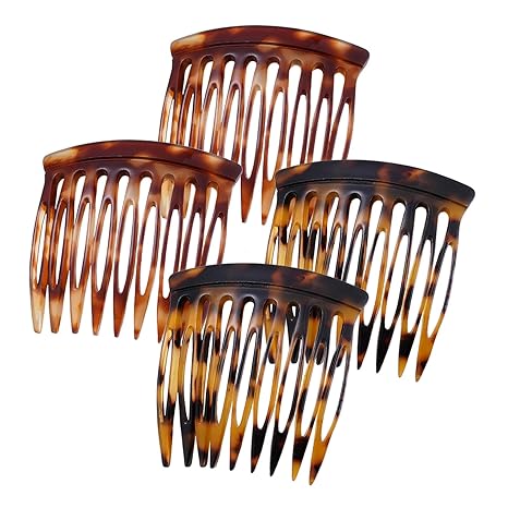 Vintage Small Side Hair Comb – Tortoiseshell Style Anti-Slip Hair Claw