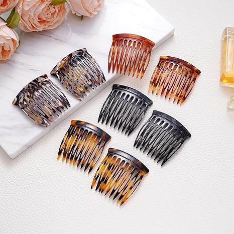 Vintage Small Side Hair Comb – Tortoiseshell Style Anti-Slip Hair Claw