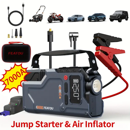 7000A Jump Starter with Air Compressor