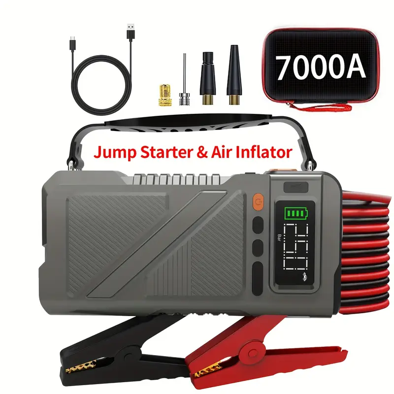 7000A Jump Starter with Air Compressor