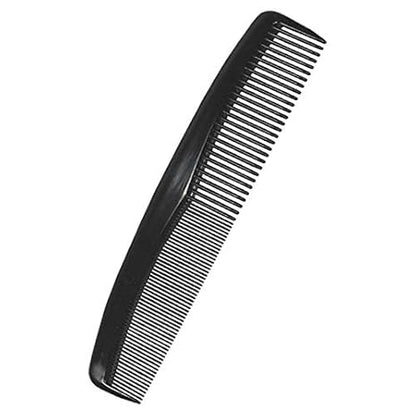 Classic Black Fine-Tooth Hair Cutting Comb Set – Anti-Static Dual-Density Styling Combs (3 Pieces)