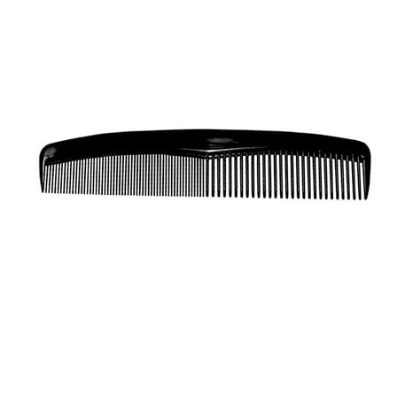 Classic Black Fine-Tooth Hair Cutting Comb Set – Anti-Static Dual-Density Styling Combs (3 Pieces)