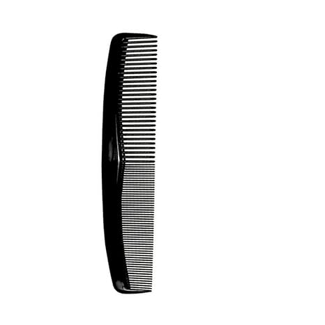 Classic Black Fine-Tooth Hair Cutting Comb Set – Anti-Static Dual-Density Styling Combs (3 Pieces)