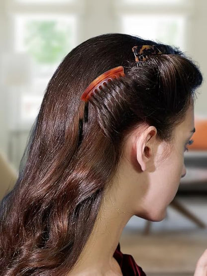 Vintage Small Side Hair Comb – Tortoiseshell Style Anti-Slip Hair Claw